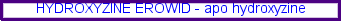 Hydroxyzine erowid